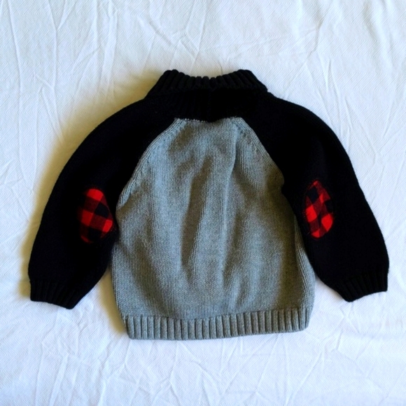 gymboree shawl collar color block knit cardigan sweater 12 month baby boy - Picture 5 of 6
